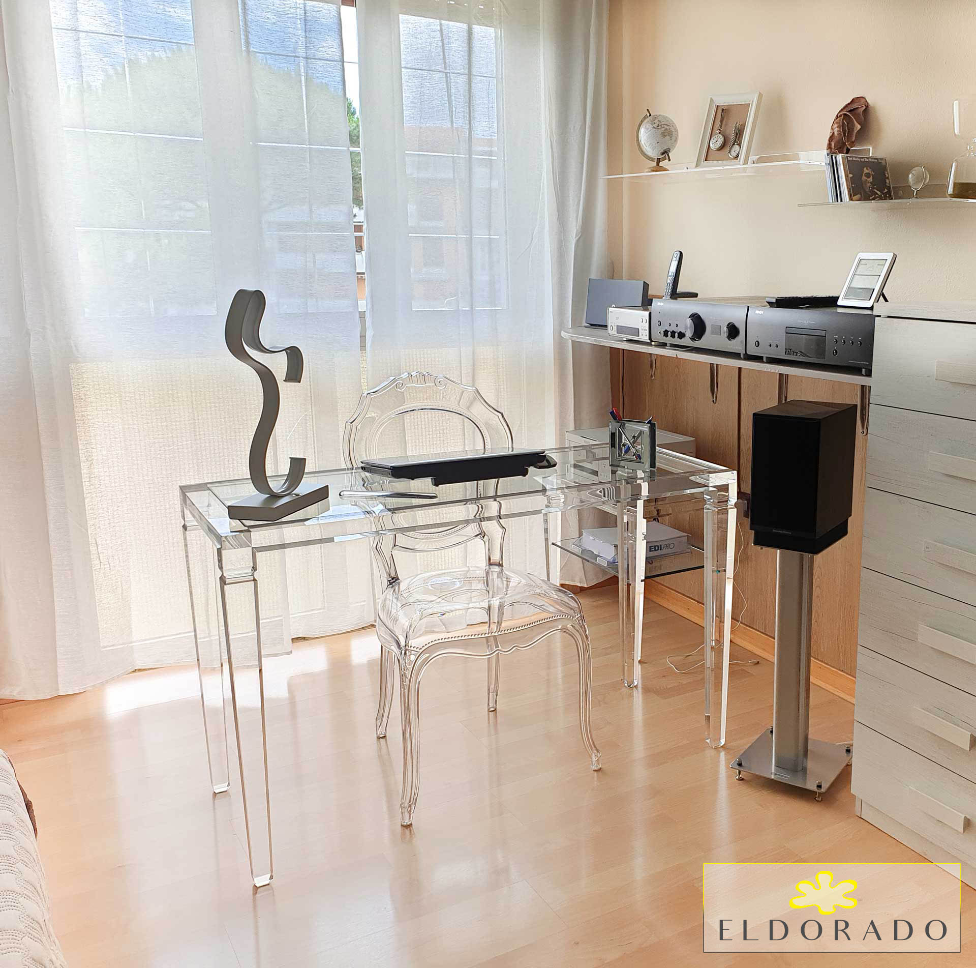 Consolle plexiglass LV1 cm 120 x 40 h.75